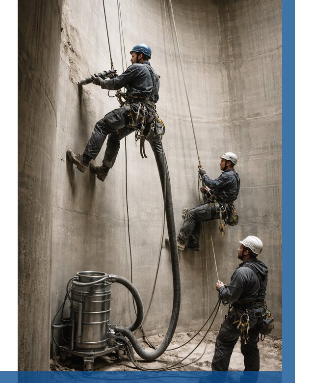 Зачистка силосов в Кисловодске от 4812 р. Договор и смета ВЫСОТНИК-Ксл