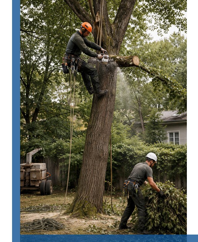 Кронирование деревьев в Кисловодске, безопасная высотная обрезка