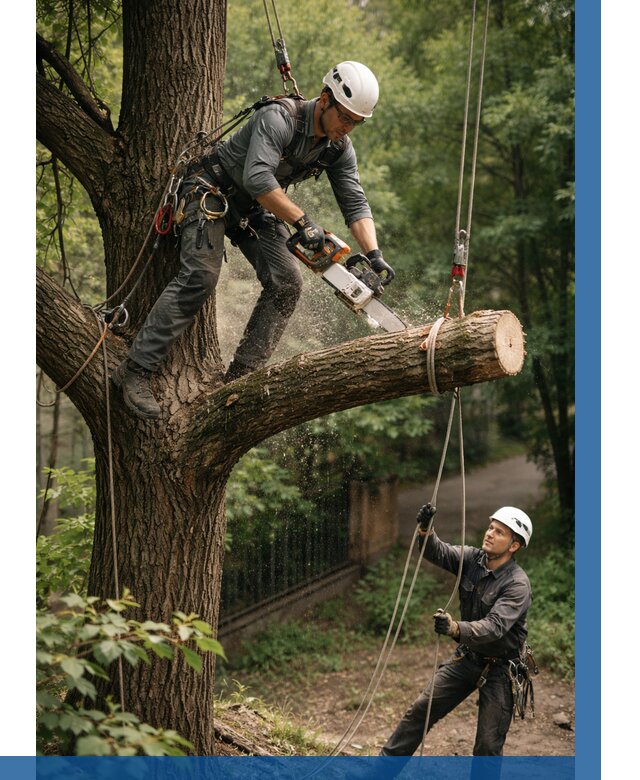 Спил деревьев альпинистами в Кисловодске от 8555 р. | ВЫСОТНИК-Ксл