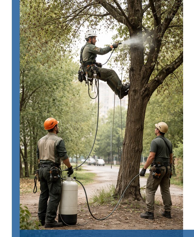 Обработка деревьев от вредителей в Кисловодске профессиональная защита