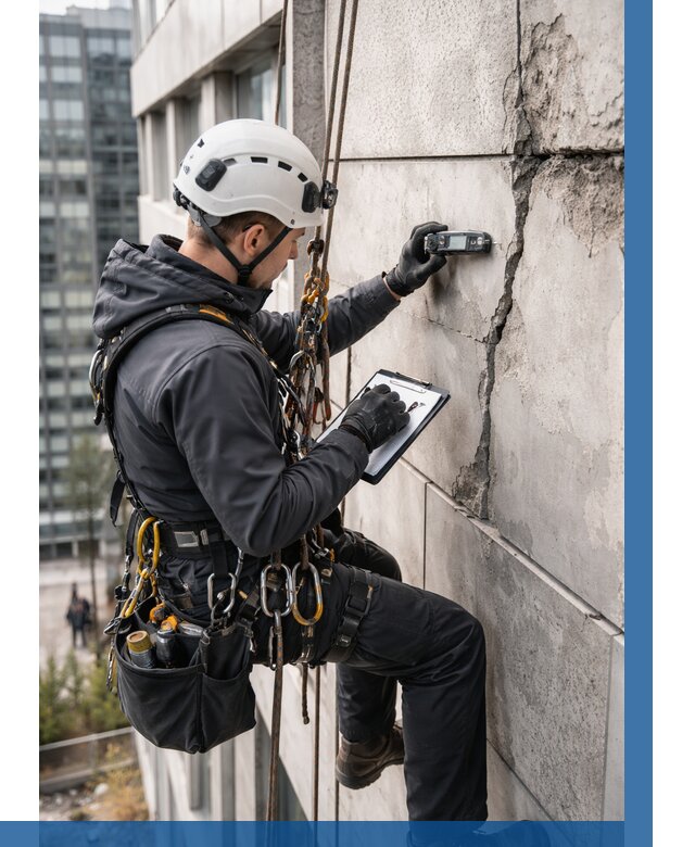 Обследование фасада альпинистами в Кисловодске от 128 р. | ВЫСОТНИК-Ксл