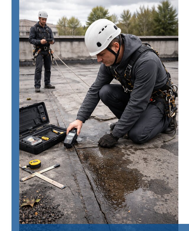 Обследование кровли на протечки и выявление дефектов в Кисловодске