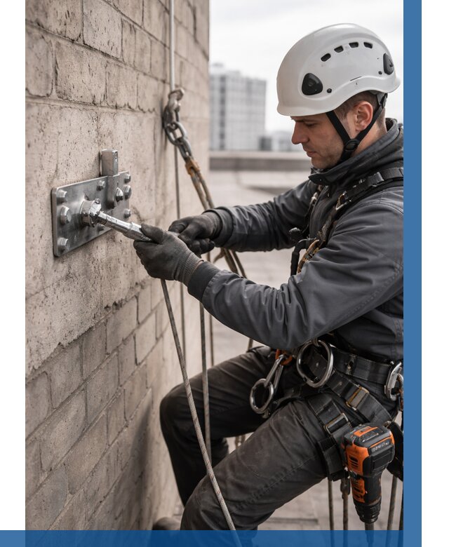 Установка анкерных точек в Кисловодске от 3743 р. | ВЫСОТНИК-Ксл